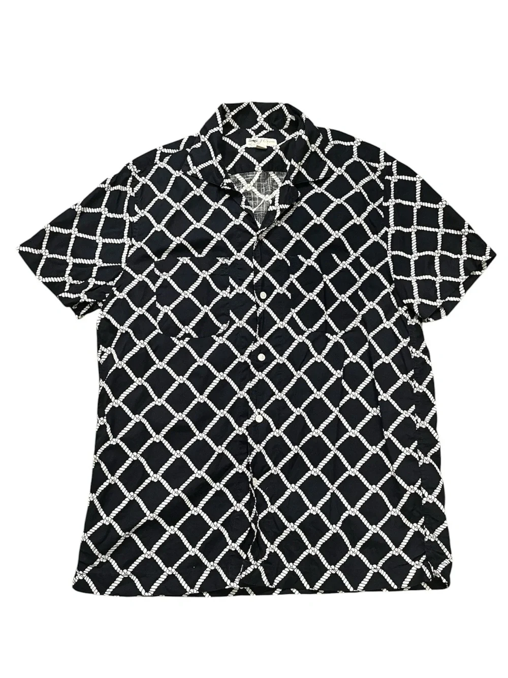 J. Crew Cotton Slub Camp Button Down Shirt